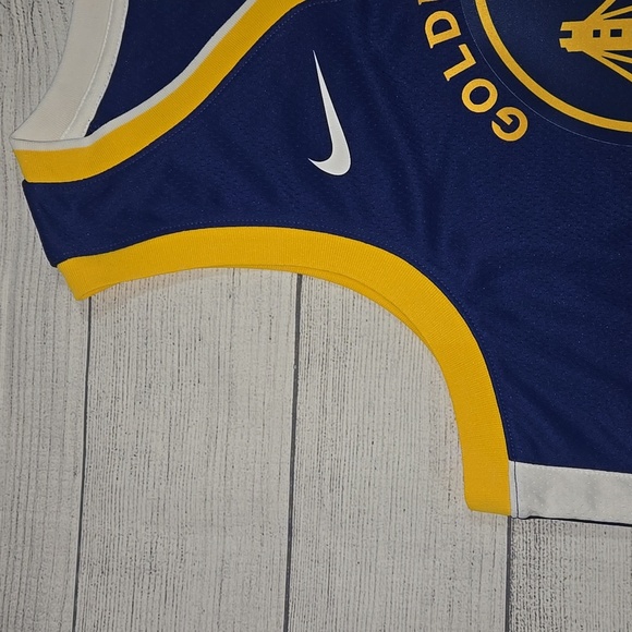 Nike Golden State Warriors Icon Edition Jersey Blue/White/Yellow Size XL NWT - Picture 4 of 11